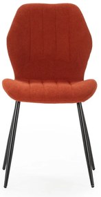 Jedálenská stolička v tehlovej farbe v súprave 4 ks Milu – Marckeric