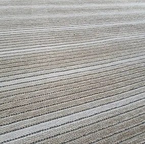 HU Béžový pruhovaný koberec Saloon CREAM Rozmer: 60x100 cm