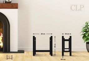 Stojan na drevo Medya round - 30x60x60 cm, kov čierny