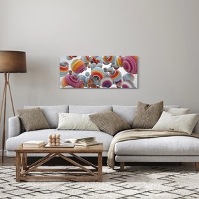 Obraz maľovaných gulí (120x50 cm)