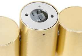 Dizajnové bodové svetlo mosadzné 2-žiarovkové nastaviteľné - Michael