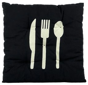 Podsedák MODERN čierna 40x40