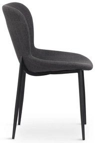Tmavosivá jedálenská stolička Ross – Unique Furniture