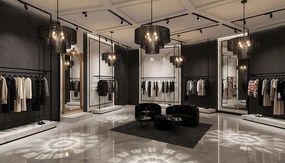 Toolight Toolight, závesné stropné svietidlo 62cm, 8xE14, APP1678-8CP, šedá, OSW-09313