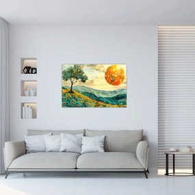 Obraz - Ilustrácia krajiny (90x60 cm)