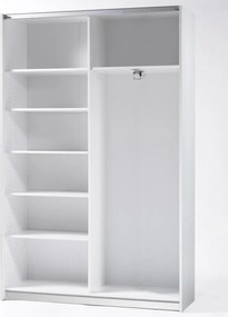Šatníková skriňa Fast, biela