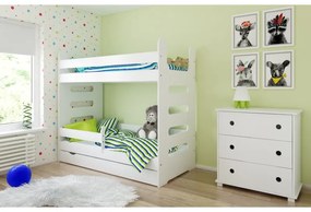 Raj posteli Detská poschodová posteľ MATÚŠ so zásuvkou PW 160x80 cm