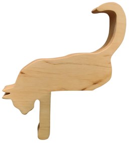 AMADEA Drevená dekorácia mačka ležiaca, masívne drevo, 17,5x15x2,5