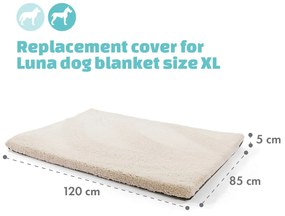 Luna, pelech pre psa, náhradný poťah, možnosť prania, protišmykový, priedušný, veľkosť XL (120 × 5 × 85 cm)