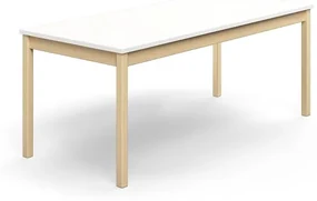Stôl DECIBEL, 1800x800x720 mm, akustický HPL - biela