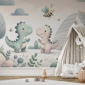 Fototapeta - Šťastní dinosauri (147x102 cm)