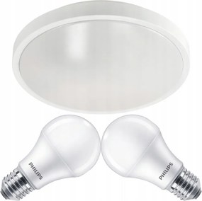 ECOLIGHT LED stropné svietidlo 2x E27 + 2x žiarovka Philips E27 10W 1055lm