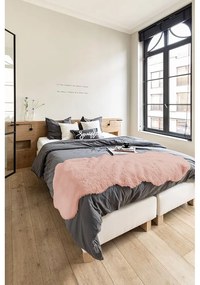 Ružová umelá kožušina Tiseco Home Studio Lambskin, 60 x 180 cm