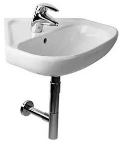 Rohové umývadielko Jika Deep 55x56 cm otvor pre batériu uprostred H8166140001041, 1 ks