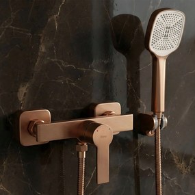 Rea Argus, sprchová batéria s ručnou bodovou sprchovou súpravou, medená matná, REA-B7438