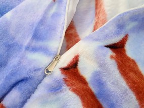 Mikroplyšové obliečky WINTER WISH modré Rozmer obliečky: 70 x 90 cm | 140 x 200 cm