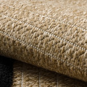 Dywany Łuszczów, Kusový koberec Spark 0689 beige/black, 180x270, béžová, chodba / predsieň