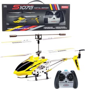 LEAN Toys Diaľkovo ovládaná RC helikoptéra s gyroskopom Syma S107G Yellow