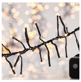 LED Vonkajší vianočný reťaz CLUSTER 588xLED/8 funkcií 8,5 m IP44 teplá biela