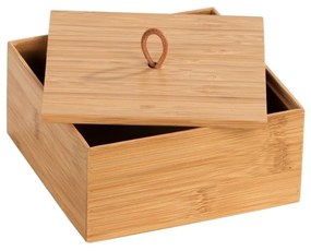 Bambusový box s vekom Wenko Terra, šírka 15 cm