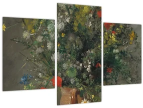 Obraz - Auguste Renoir,  Flowers in a Vase, reprodukcia (90x60 cm)