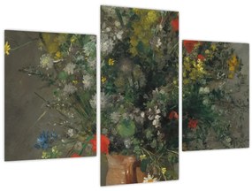 Obraz - Auguste Renoir,  Flowers in a Vase, reprodukcia (90x60 cm)