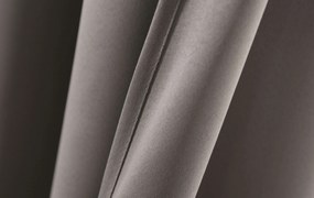 Sivo hnedý záves OXFORD 140x250 cm Zavesenie: Kovové krúžky