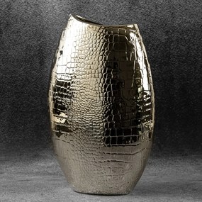Dekoračná váza ERNA 22x13x36 CM ZLATÁ