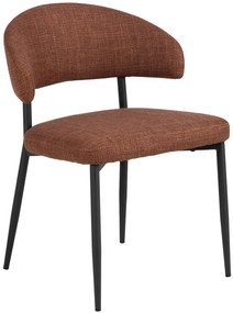 IRIS Terakota (látka Basel 44) – ČALÚNENÁ STOLIČKA S VÝPLETOM DO OBÝVAČKY/JEDÁLNE LOFT