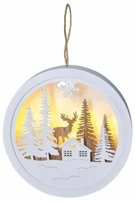 Solight Dekoratívny LED obrázok Winter time