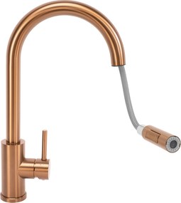 Rea Fresh, drezová batéria s výsuvnou výlevkou, medená matná, REA-B6560