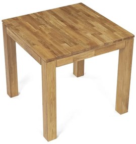 Autronic BONTEC Jedálenský stôl 80x80cm, masív, prírodný, DS-H080 DUB Farba: Prírodné