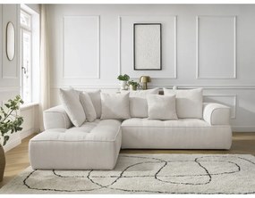 Béžová ženilková rohová pohovka (ľavý roh/do L) Whesley – Bobochic Paris