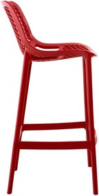 Plastová barová stolička DS10778434 - Červená