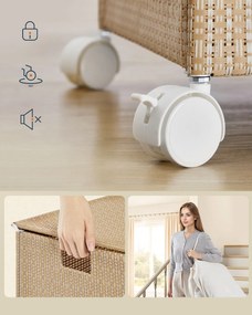 Kôš na bielizeň na kolieskach Deborah 2x50 l