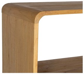 Knižnica z masívu mindi v prírodnej farbe 90x150x40 cm Lysa – Ixia