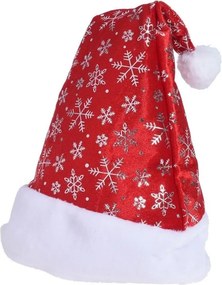 Vianočná čiapka so vzorom vianočnej vločky 45 cm