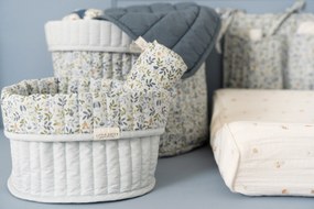 Podbradník bandana Forest Treasures & Denim Blue 2 ks
