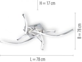 Paul Neuhaus 9144-55 - LED Stmievateľný prisadený luster POLINA LED/27W/230V