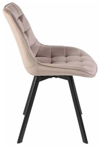 Jedálenská stolička Albons Velvet, béžová