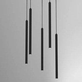Luster na lanku YORU 5xG9/8W/230V čierna