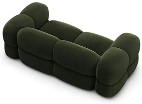Zelená zamatová pohovka 210 cm Loretto – Cosmopolitan Design