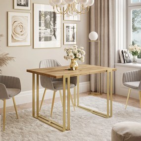 Jedálensky rozkladací stôl KALEN zlatý remeselný dub Rozmer stola: 140/240x80cm