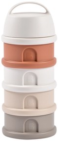 Súprava téglikov na sušené mlieko / desiatu Cotton White / Terracotta