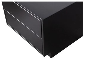 Čierny modulárny TV stolík z borovicového dreva 50x40 cm Finca – WOOOD