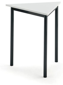 Stôl SONITUS TRIANGEL, 700x700x720 mm, HPL - biela, antracit