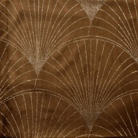 Dekorstudio Elegantný zamatový behúň na stôl BLINK 14 hnedý Rozmer behúňa (šírka x dĺžka): 35x140cm