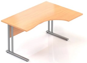 Ergonomický stôl Visio 140 x 100 cm, pravý, buk