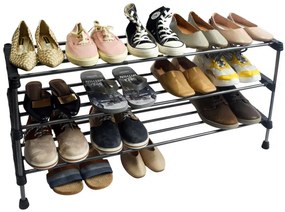 Botník ARISA 3 úrovne, čierny