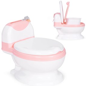 Záchodový nočník s odnímateľnou vložkou, uzavretým sedadlom a kefkou, ECOTOYS.
